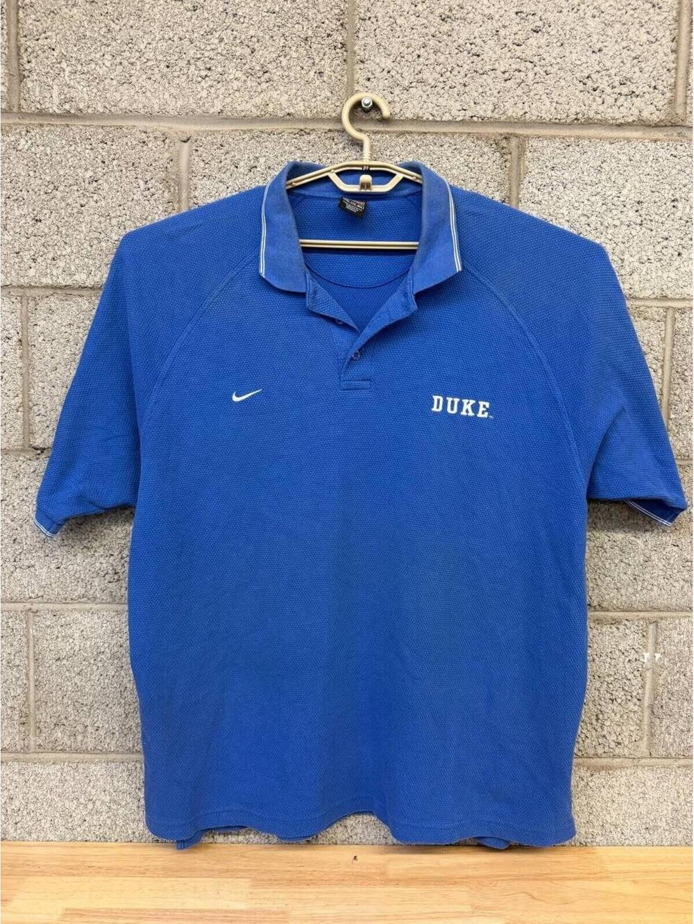 Vintage or Y2K Nike Team Duke Blue Devils Polo Shirt XXL